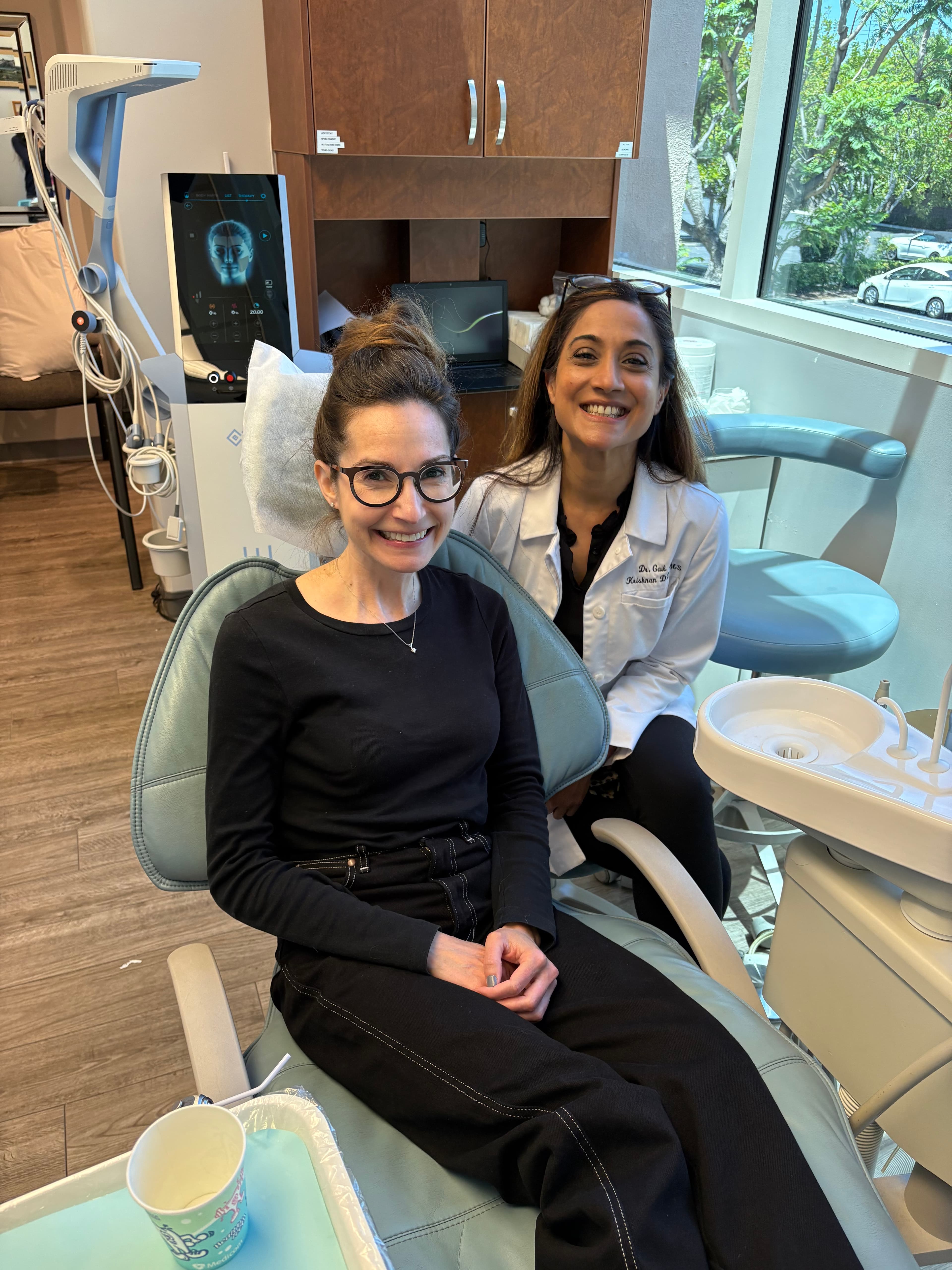 Dr. Krishnan in her practice